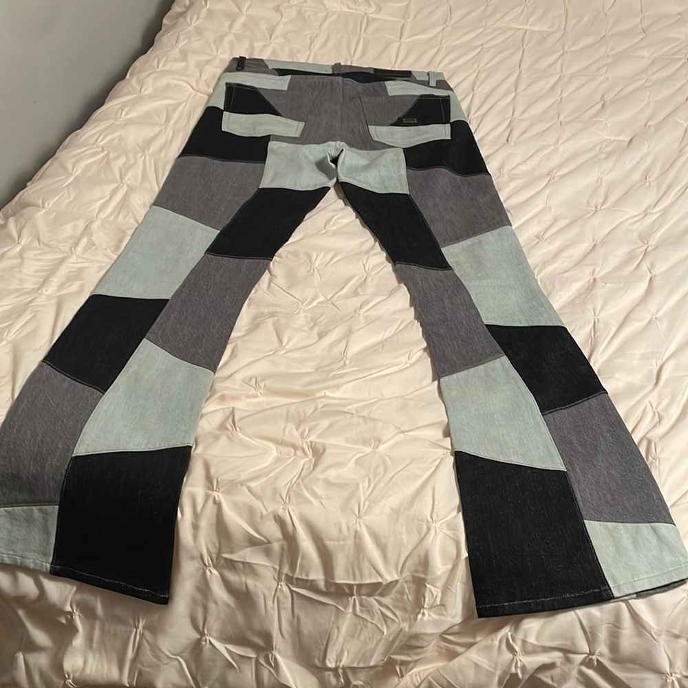 Phenom (Phmn) Designer Patchwork Flare Bottom Men… - image 5